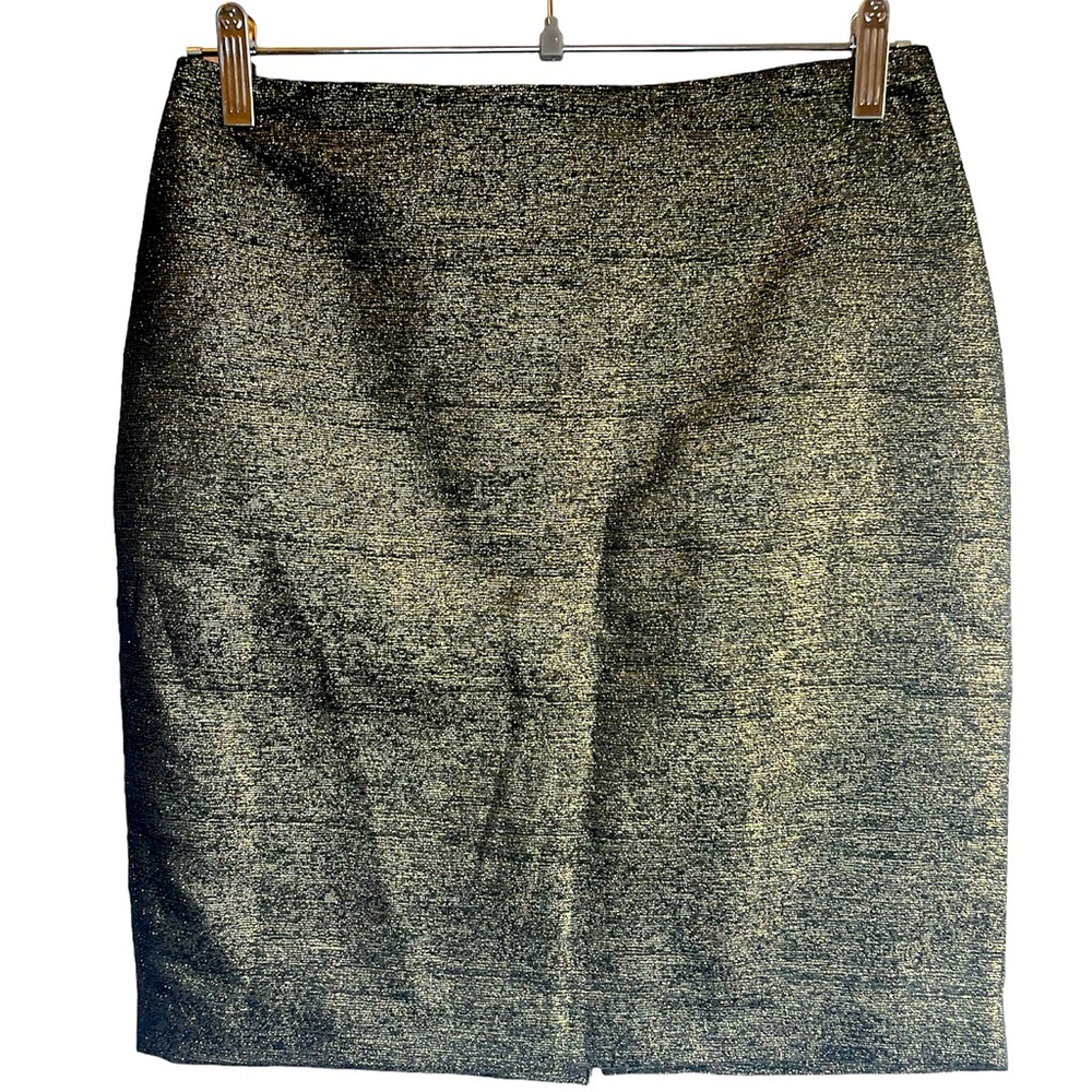 Forever 21 Gold Shimmer Mini Skirt